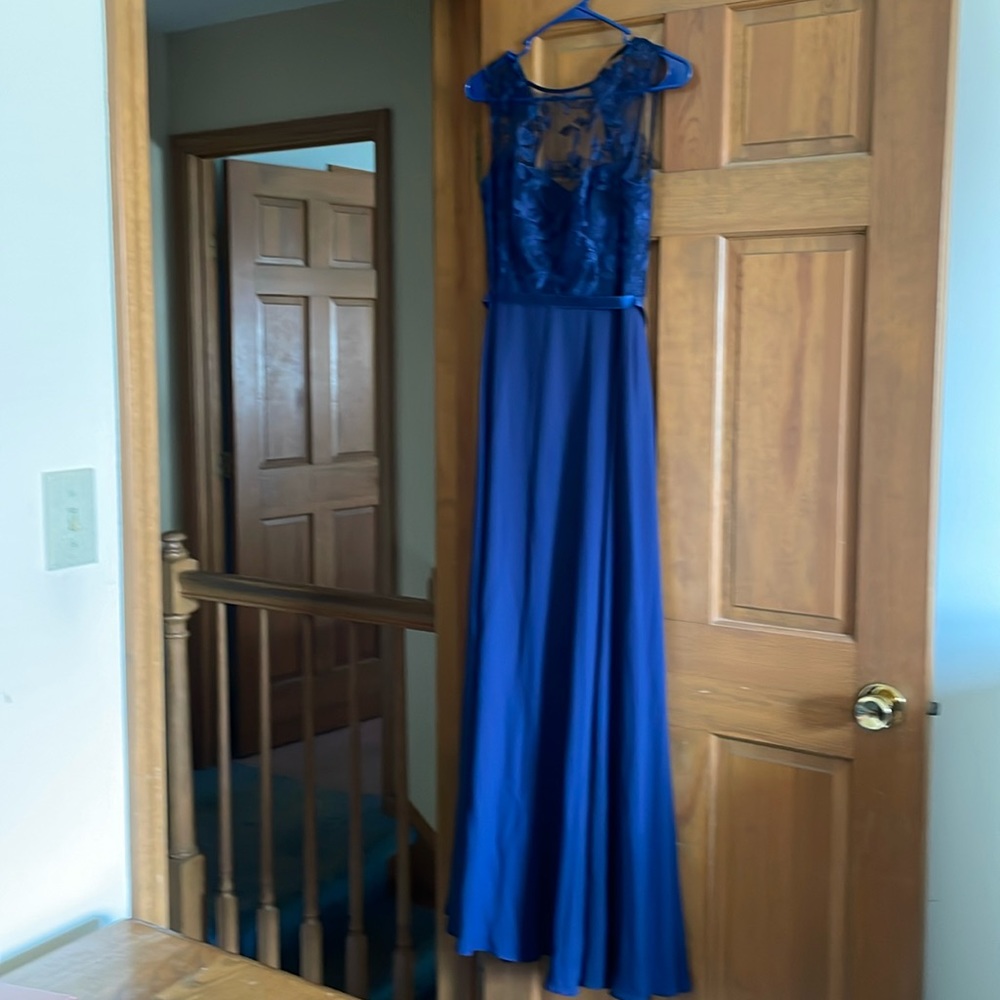 Bridesmaids gown. Size 6. David’s Bridal. Blue